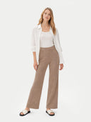 Naturfarbe Lässige Kaschmirhose