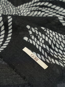 Kaschmir-Schal mit Seilknoten-Print Coconut Milk - Gobi Cashmere
