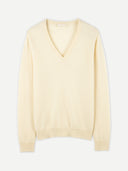 Damen V-Ausschnitt Pullover Off White | GOBI Cashmere