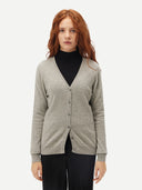 Damen V-Ausschnitt Strickjacke Dämmerung Blau | GOBI Cashmere