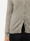 Damen V-Ausschnitt Strickjacke Dämmerung Blau | GOBI Cashmere