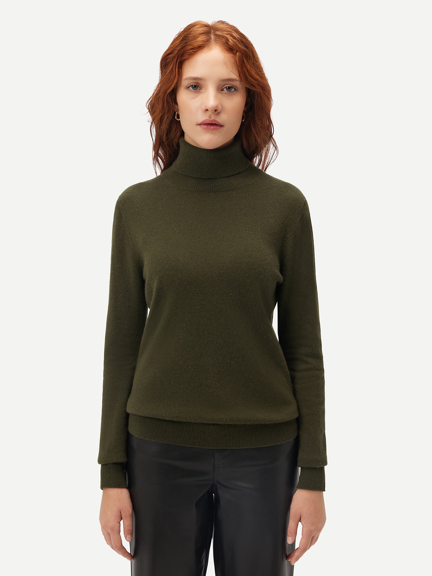 Basic Rollkragenpullover aus Kaschmir