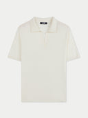Polo-Shirt aus Seide-Kaschmir Whisper White - Gobi Cashmere