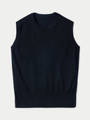 Ärmelloses Top aus Kaschmir-Seide Schwarz - Gobi Cashmere