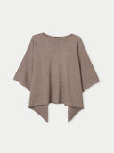 Timeless Kaschmir-Poncho mit Bootsausschnitt