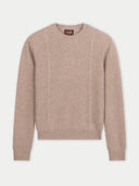 Damen Cropped Kaschmir-Pullover mit Rundhals | GOBI Cashmere