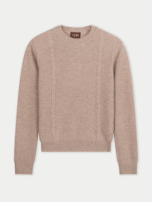 Kaschmir-Pullover mit Rundhals