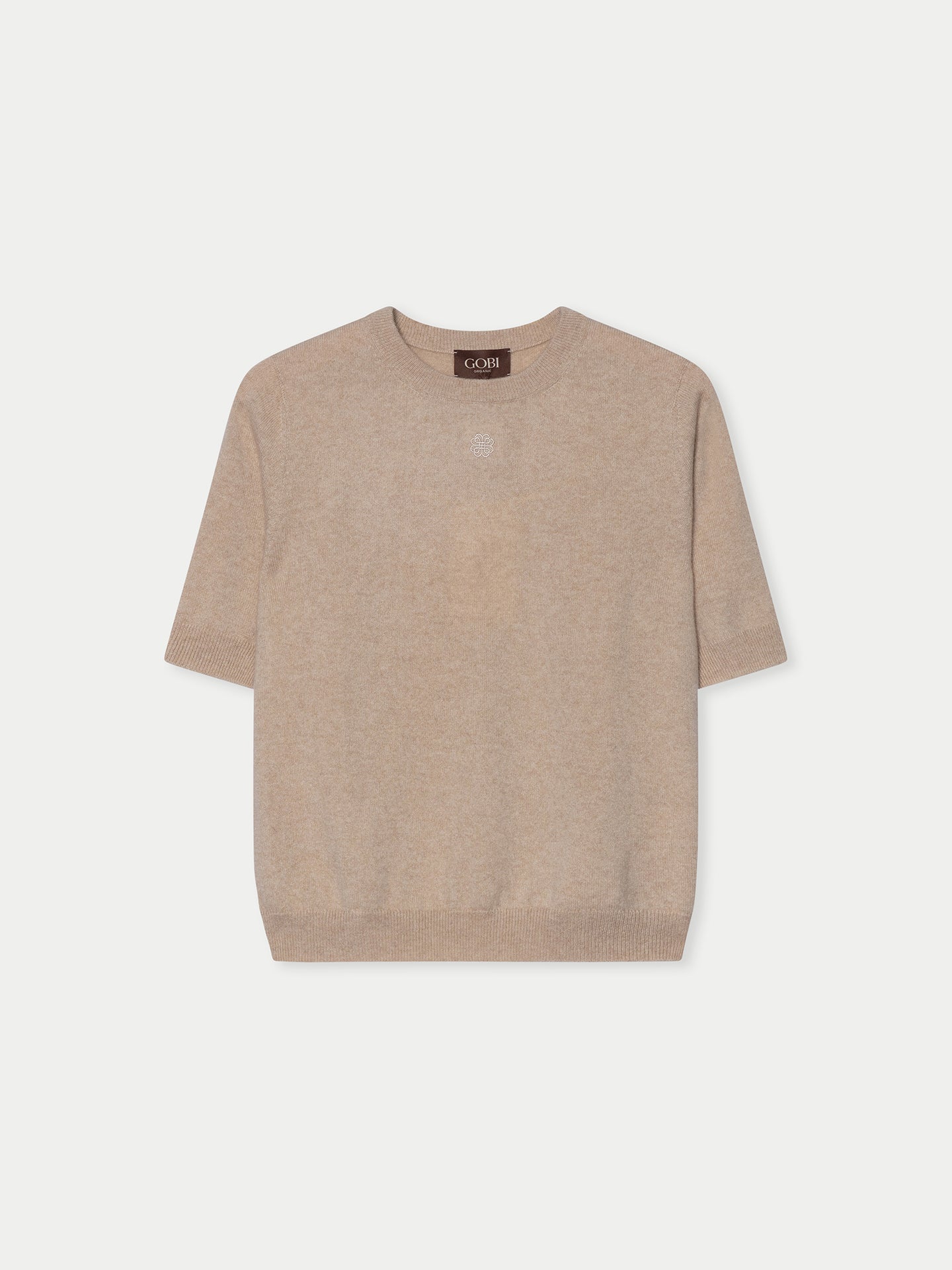 Kaschmir-Pullover mit kurzen Ärmeln