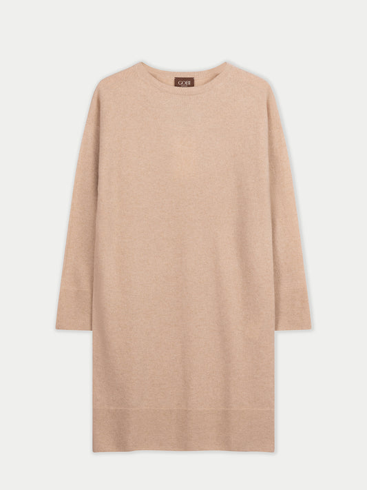 Strickkleid mit Rundhalsausschnitt