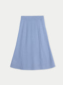 A-Linien Kaschmir-Strickrock Dusty Blue - Gobi Cashmere