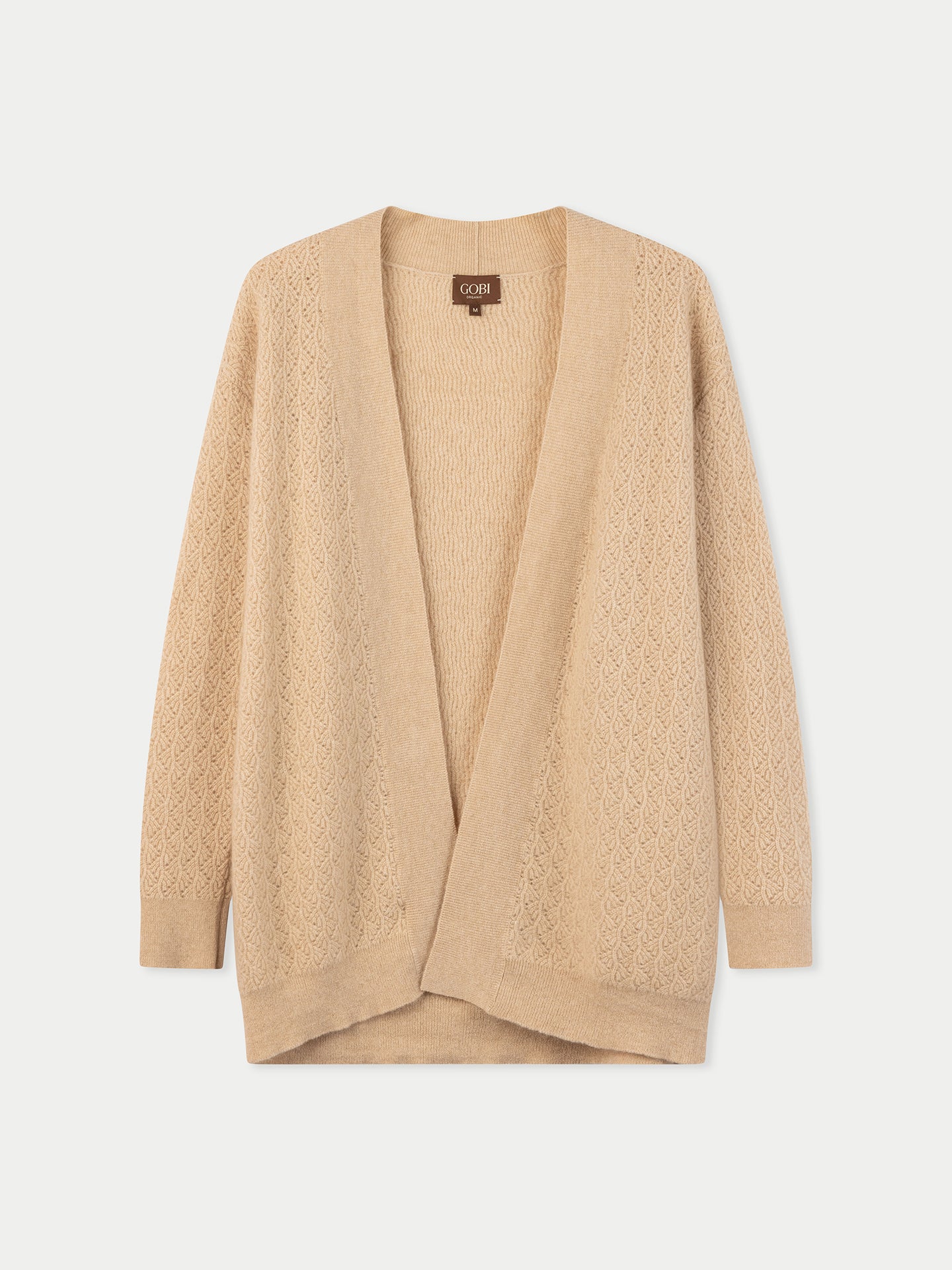 Damen Offener Kaschmir-Cardigan mit Struktur | GOBI Cashmere
