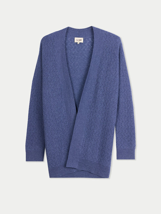 Damen Offener Kaschmir-Cardigan mit Struktur | GOBI Cashmere