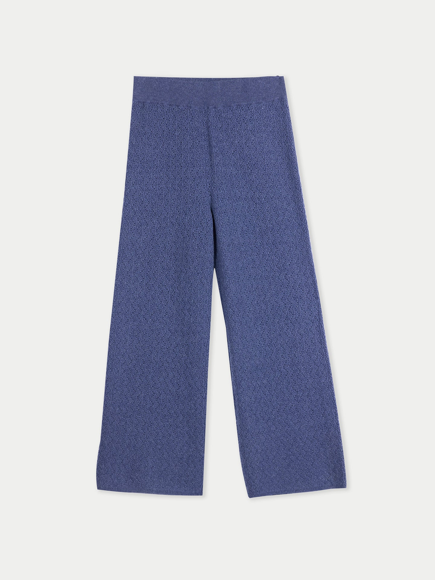 Weite Ajour-Strick Kaschmir-Hose für Damen | GOBI Cashmere
