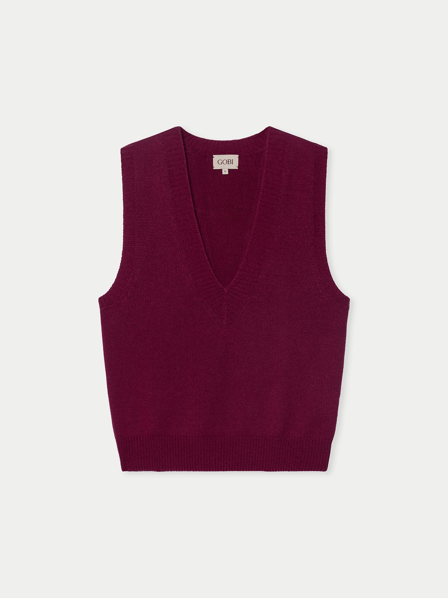 Damen Kaschmirweste mit V-Ausschnitt mit Relaxed Fit