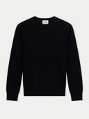 Damen Kaschmirpullover mit Rundhalsausschnitt Timeless| GOBI #color_schwarz