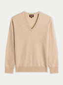 Damen Kaschmirpullover mit V-Ausschnitt