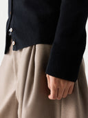 Kaschmir-Strickjacke mit Taschen