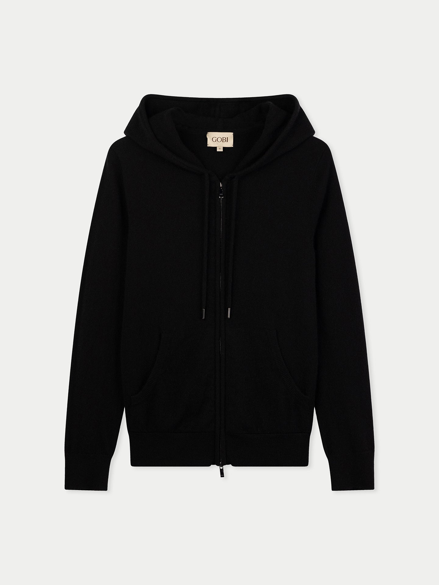 Damen Zip-Hoodie mit Smiley-Tasche