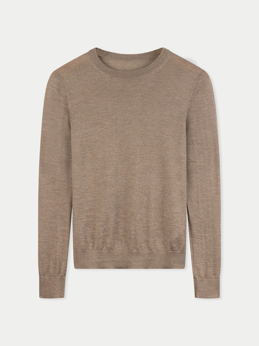 Damen Kaschmirpullover mit Rundhalsausschnitt