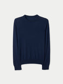 Damen Kaschmirpullover mit Rundhalsausschnitt Mood Indigo - Gobi Cashmere