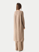Kaschmir-Maxikleid Mit Seitenschlitz Taupe - Gobi Cashmere