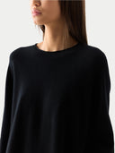 Kaschmir-Maxikleid Mit Seitenschlitz Schwarz - Gobi Cashmere