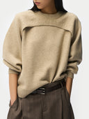 Kaschmir-Rundhals-Twinset Warmes Gray - Gobi Cashmere