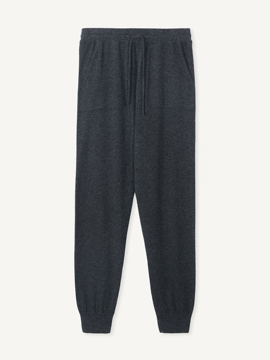 Kaschmir-Joggingshose mit Bündchen