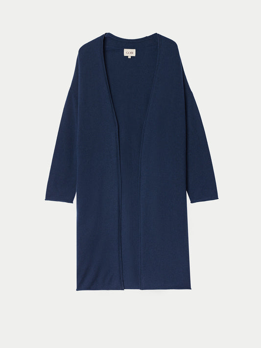 Kaschmir Strickjacke mit offenem Vorderteil