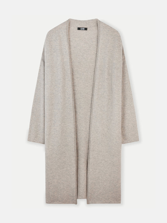 Lange Kaschmir Strickjacke
