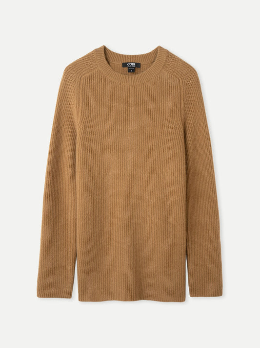 Kaschmirpullover mit seitlichen Reißverschlüssen