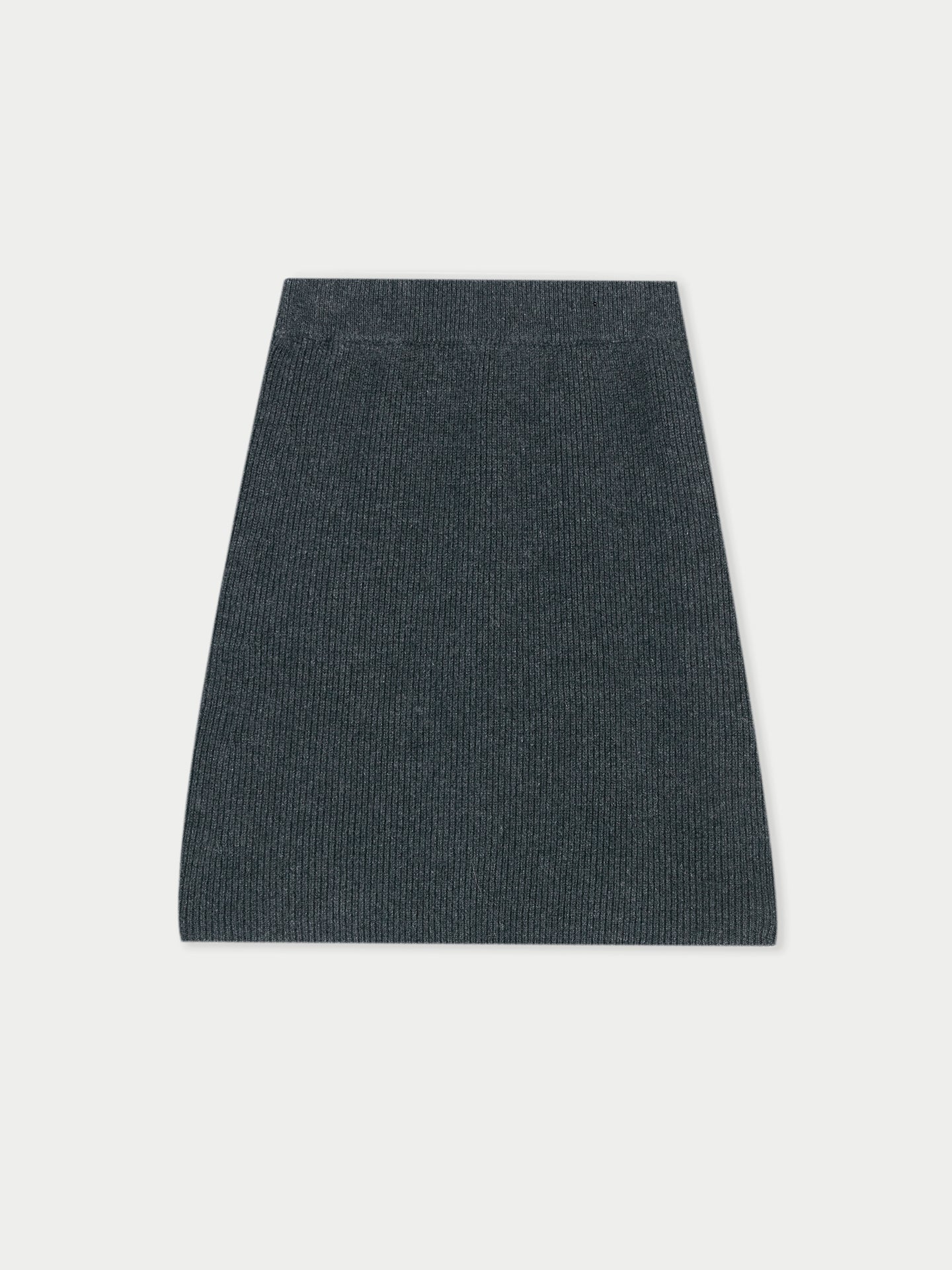 Women's Cashmere Mini Skirt Charcoal - Gobi Cashmere