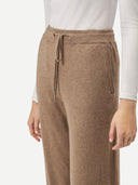 Damen Kaschmir Gerade Jogginghose Taupe - Gobi Cashmere