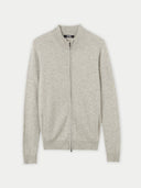 Damen Kaschmir Strickjacke Mit Reißverschluss Blau - Gobi Cashmere