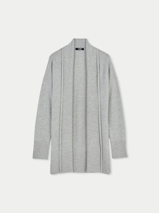 Kaschmir-Cardigan mit Schalkragen Dämmerung blau - Gobi Cashmere