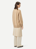 Women's Organic Colour Loose-Fit Cashmere Sweater Beige - Gobi Cashmere