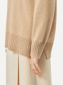 Women's Organic Colour Loose-Fit Cashmere Sweater Beige - Gobi Cashmere