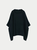 Kaschmir-Poncho mit U-Boot-Ausschnitt