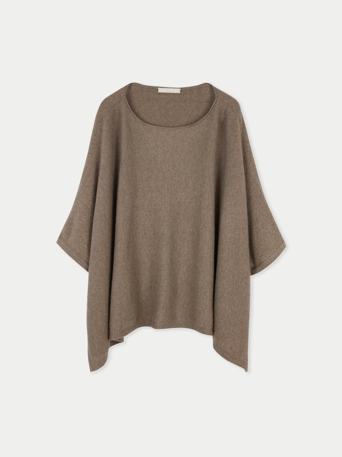 Kaschmir-Poncho mit U-Boot-Ausschnitt