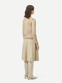 Naturfarbe Basic Stehkragenpullover aus Kaschmir Warmes Gray - Gobi Cashmere