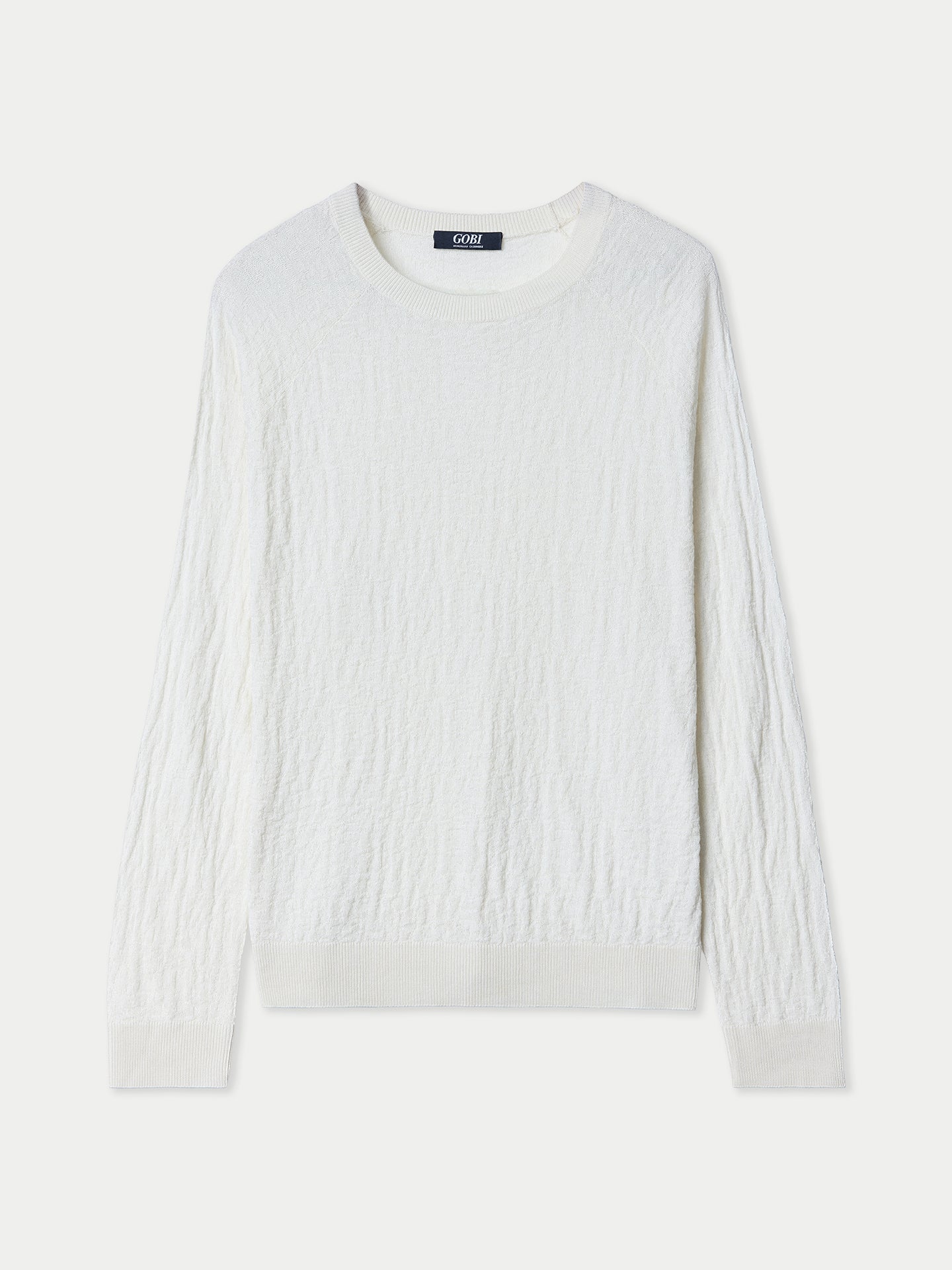 Pullover mit Struktur aus Seide-Kaschmir