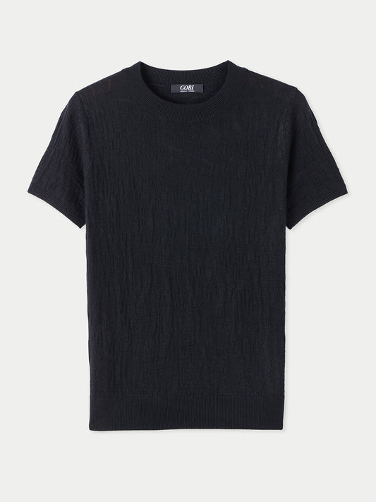 T-Shirt aus Seide-Kaschmir