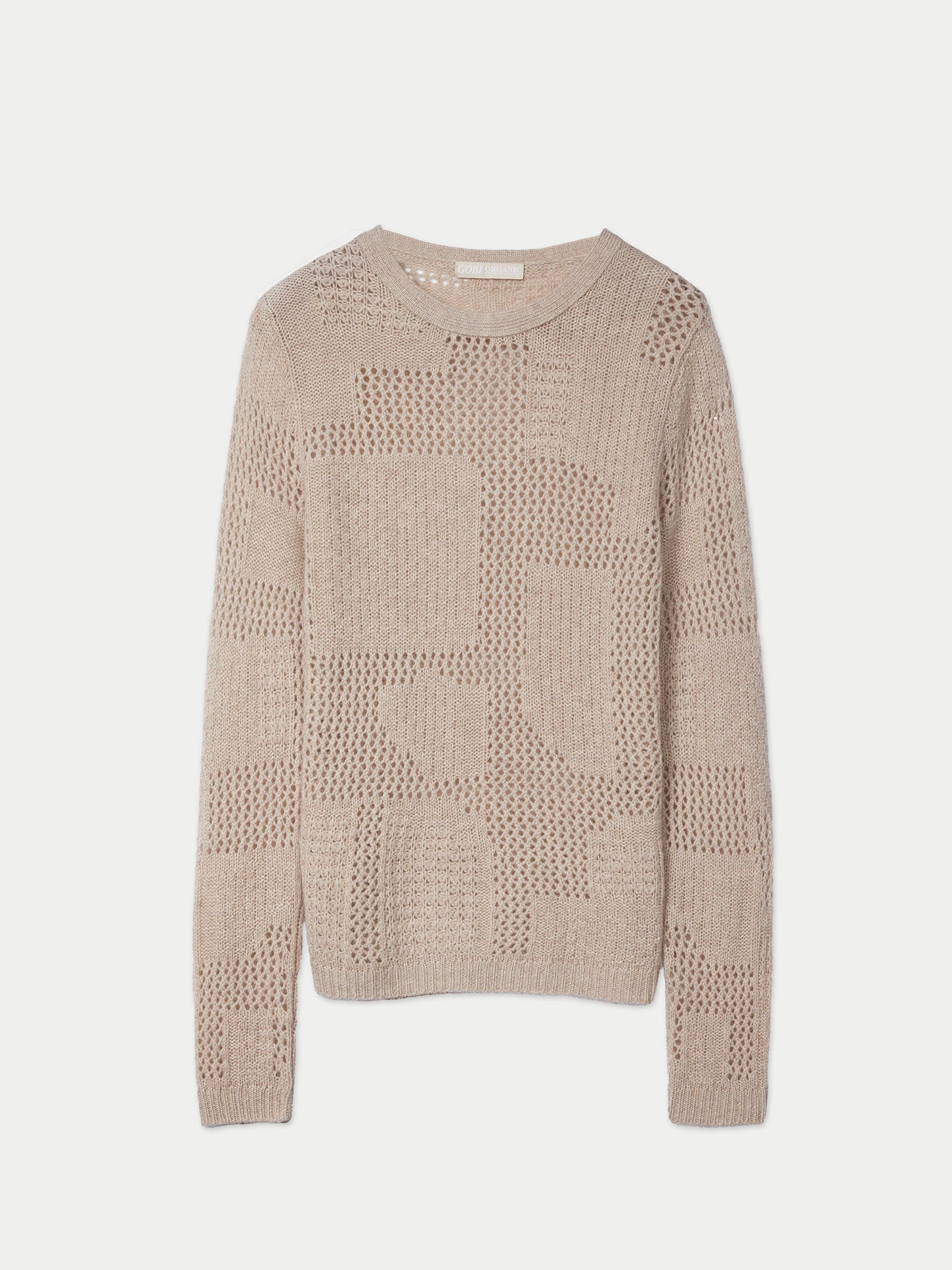 Kaschmir-Pullover mit strukturierter, organischer Farbtönung