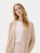 Ajour-Strick Kaschmir-Cardigan