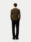 Herren Kaschmir-Pullover mit Rippenstrick