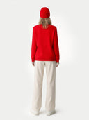 Kaschmir-Set aus Pullover und Mütze