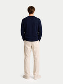 Basic Kaschmirpullover mit R-Ausschnitt