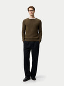 Herren Kaschmir-Pullover mit Rippenstrick