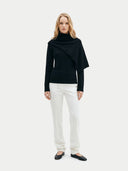 Damen Kaschmirpullover mit Schal | GOBI Cashmere