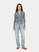Damen Kaschmir-Cardigan mit Zwei-Wege-Zip | GOBI Cashmere